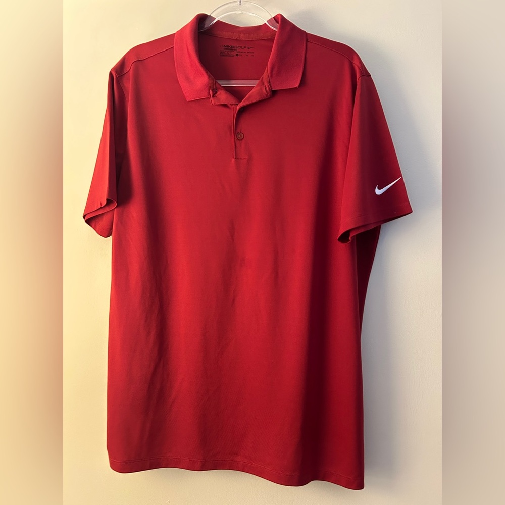 Nike Dri-FIT Golf Polo Shirt Red | NEW Without Tags | Men’s XL